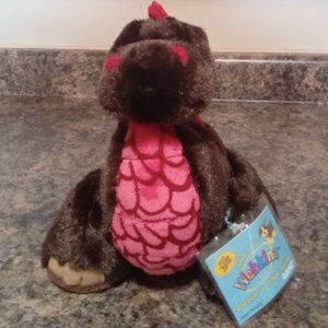 RARE Cocoa Dinosaur Webkinz NTW with Sealed Code